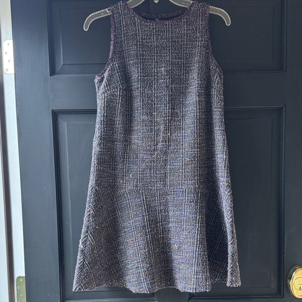 LOFT Elegant Tweed Sleeveless Dress in SZ SP